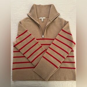 BR Banana Republic Cashmere Quarter-Zip sweater, size M